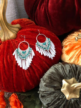 Load image into Gallery viewer, Gold, Shell, and Amazonite Earrings
