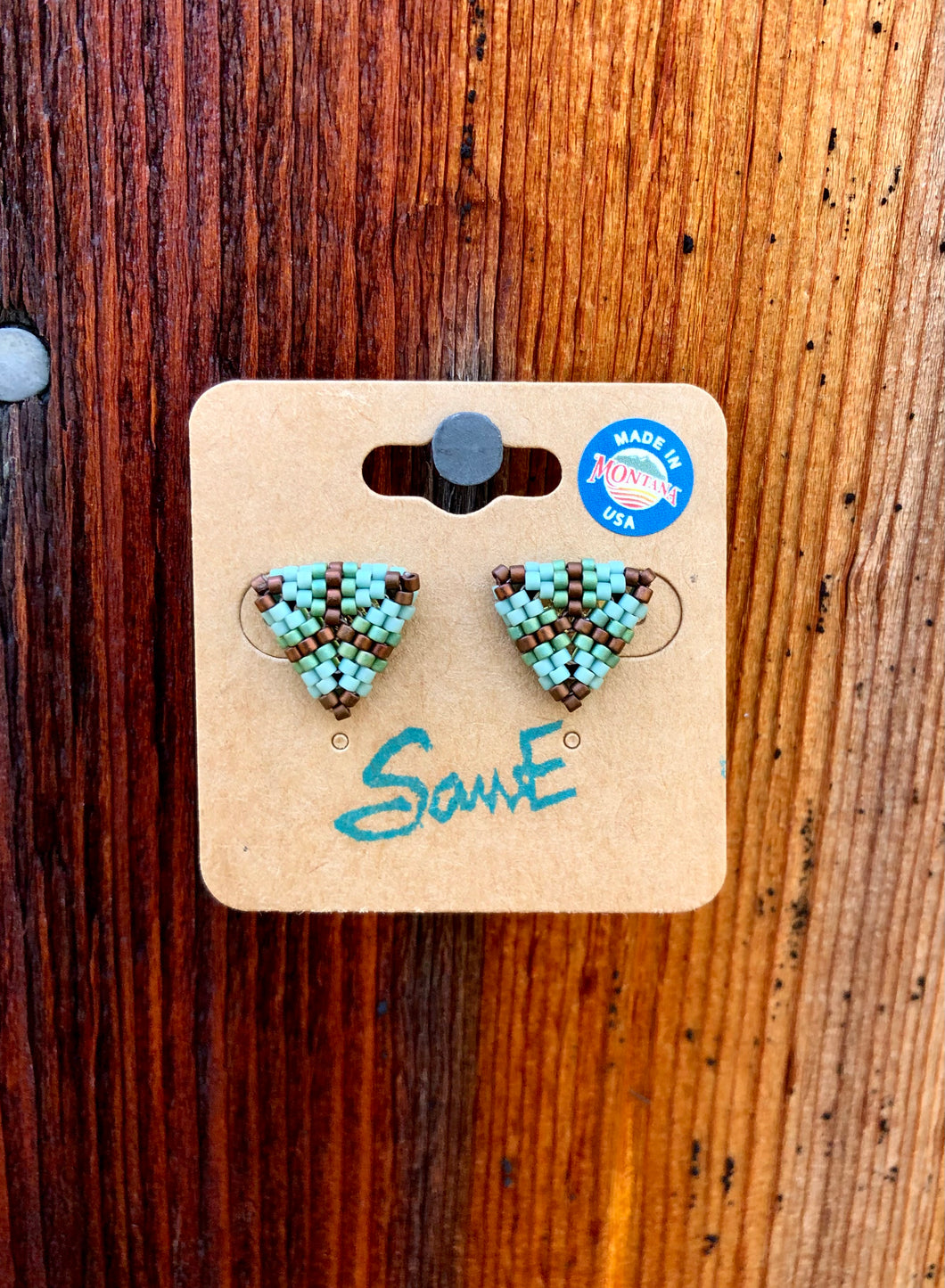 Beaded Stud Earrings