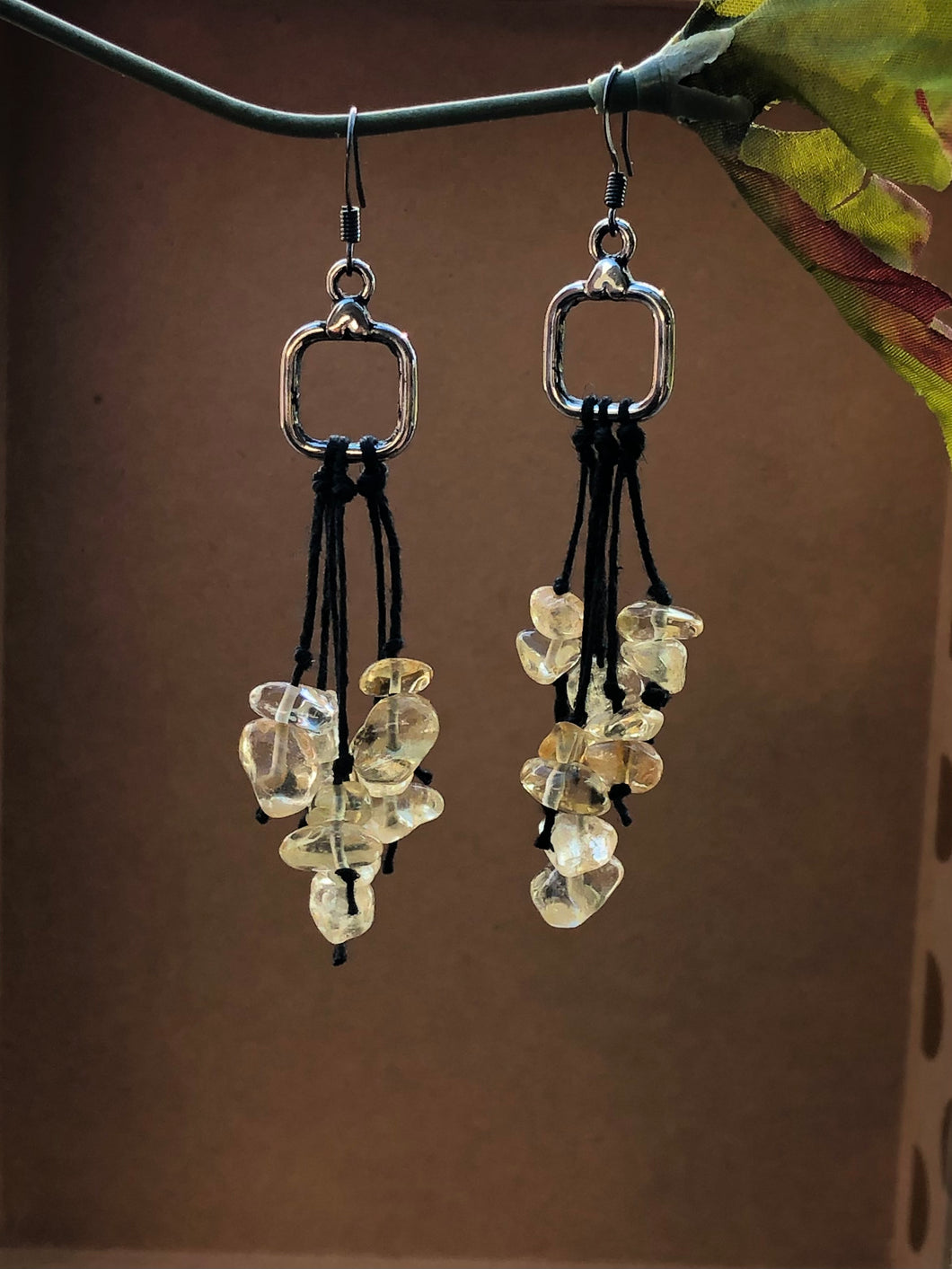 Quartz Dangle Earrings