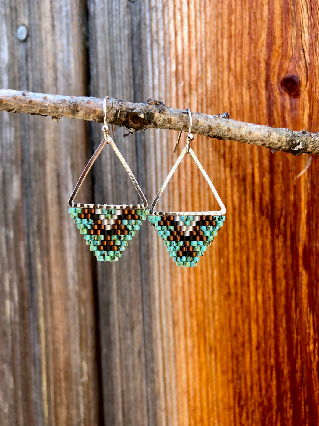 Mini Beaded Triangles