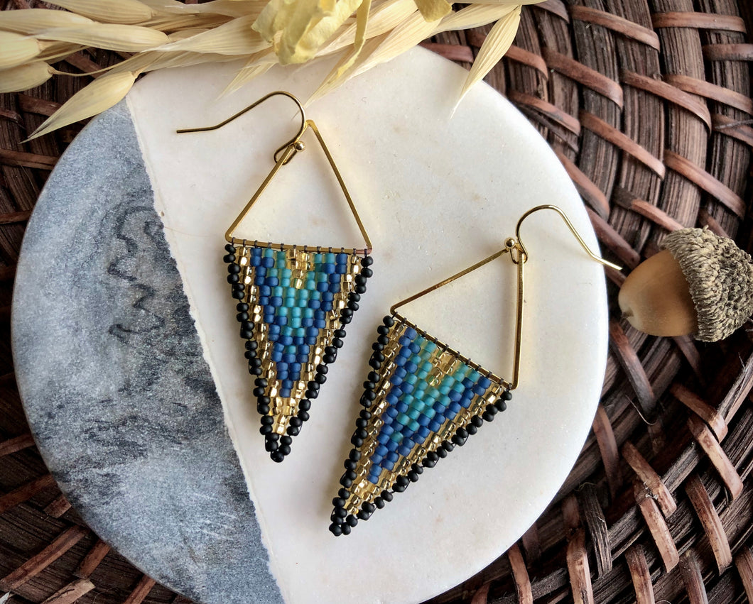 Large Beaded Triangles