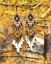 Load image into Gallery viewer, Large Shell Fringe Earrings
