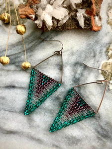 Large Beaded Triangles